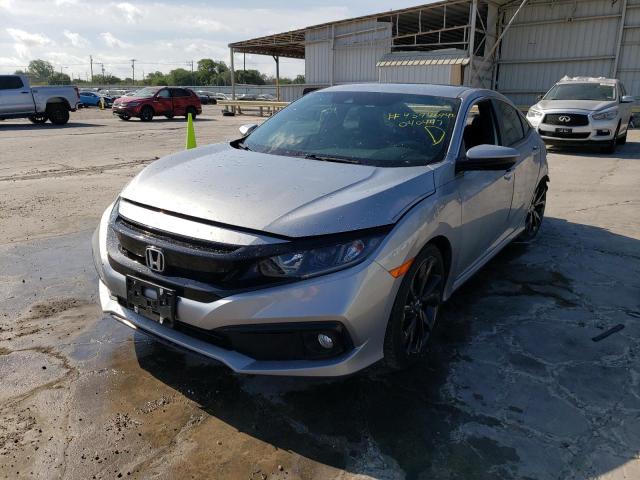 19XFC2F83KE040447 - 2019 HONDA CIVIC SPOR SILVER photo 2