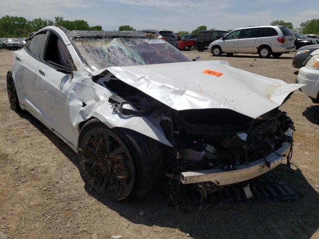5YJSA1E69MF443697 - 2021 TESLA MODEL S Սպիտակ լուսանկար 1