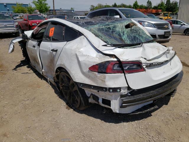5YJSA1E69MF443697 - 2021 TESLA MODEL S Սպիտակ լուսանկար 3