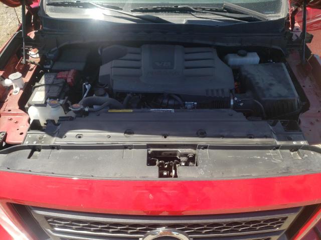 1N6AA1ED6MN522768 - 2021 NISSAN TITAN SV RED photo 7