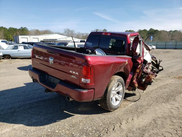 1C6RR7MT3JS110290 - 2018 RAM 1500 SPORT RED photo 4