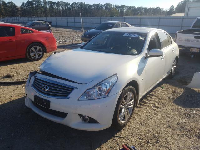 JN1CV6AP8FM500442 - 2015 INFINITI Q40 WHITE photo 2