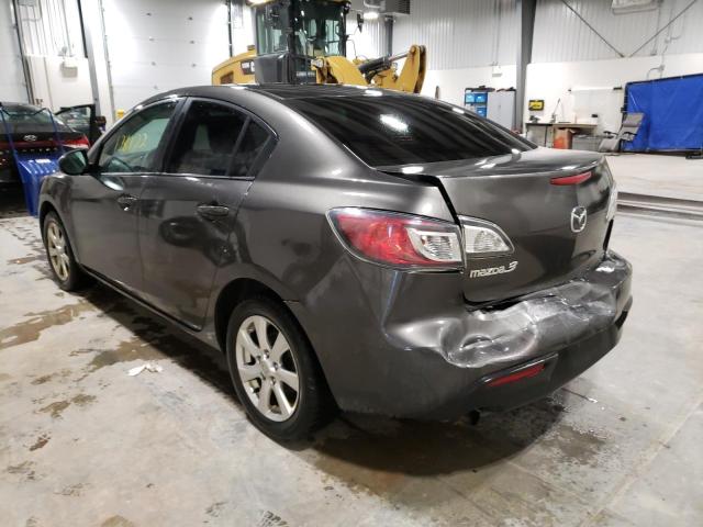 JM1BL1UF5B1369938 - 2011 MAZDA 3 I GRAY photo 3