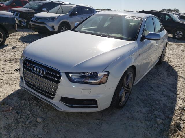 WAUKGAFL9EA026462 - 2014 AUDI S4 PRESTIG WHITE photo 2