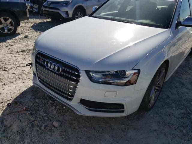 WAUKGAFL9EA026462 - 2014 AUDI S4 PRESTIG WHITE photo 9