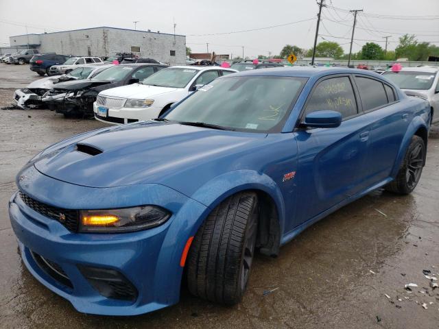 2C3CDXGJ1MH601478 - 2021 DODGE CHARGER SC BLUE photo 2