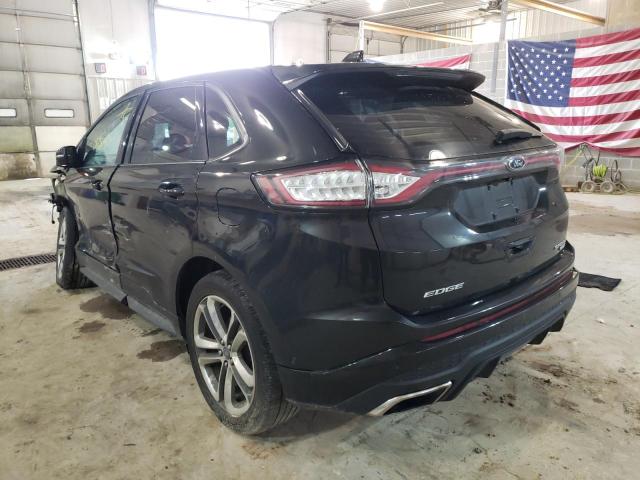 2FMTK4AP3FBB06116 - 2015 FORD EDGE SPORT BLACK photo 3