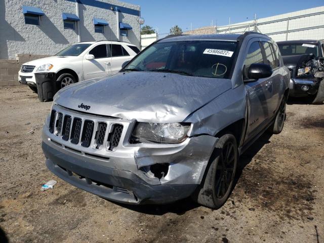 1C4NJCBA0ED790216 - 2014 JEEP COMPASS SP SILVER photo 9