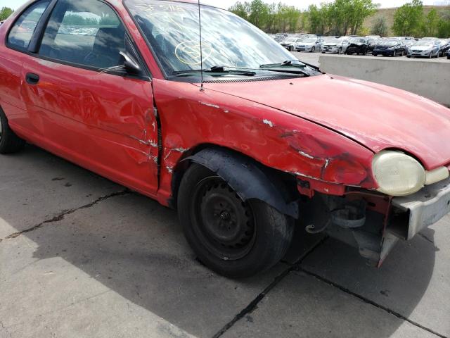 1P3ES22C7VD256543 - 1997 DODGE NEON RED photo 9