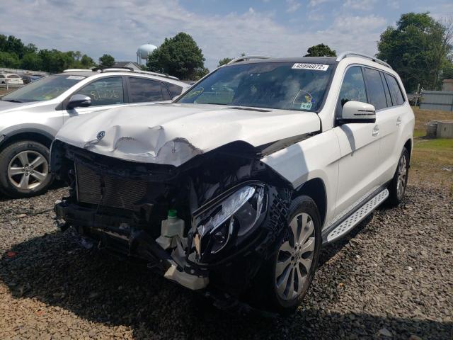 4JGDF6EE4JB146328 - 2018 MERCEDES-BENZ GLS 450 4M WHITE photo 2