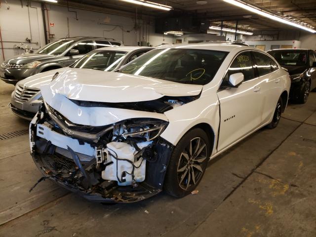 1G1ZG5ST1LF078742 - 2020 CHEVROLET MALIBU RS WHITE photo 2