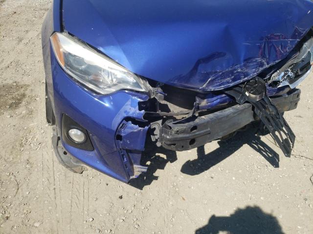 2T1BURHE2EC133261 - 2014 TOYOTA COROLLA L BLUE photo 9