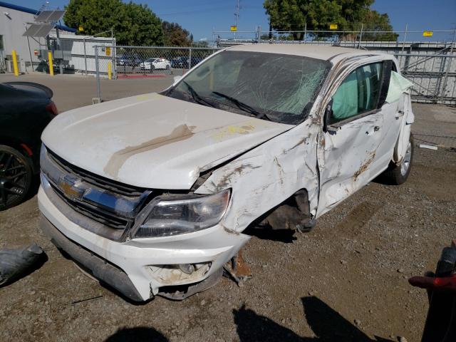 1GCPTCE12K1146373 - 2019 CHEVROLET COLORADO L WHITE photo 2