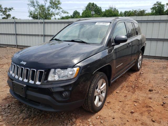 1C4NJDEB8CD633637 - 2012 JEEP COMPASS BLACK photo 2