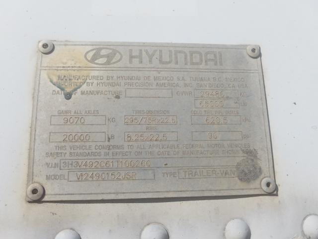 3H3V492C61T100200 - 2001 HYUNDAI TRANSLEAD WHITE photo 10