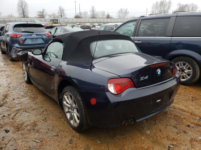 4USBU33596LW58083 - 2006 BMW Z4 3.0 BLUE photo 3