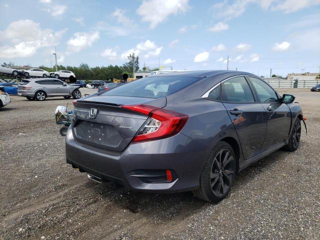 2HGFC2F86KH****** - 2019 HONDA CIVIC SPOR رمادي صورة 4