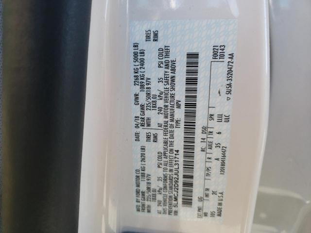 5LMCJ2D92JUL31714 - 2018 LINCOLN MKC SELECT 白色 照片 10