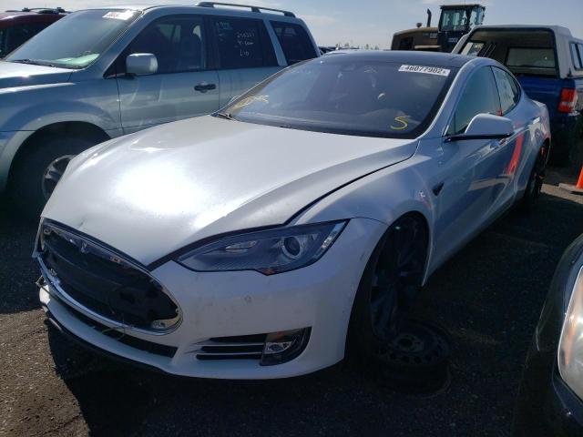 5YJSA1H27EFP65703 - 2014 TESLA MODEL S Սպիտակ լուսանկար 2