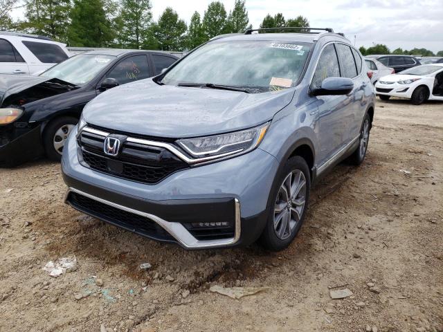 7FART6H98ME035773 - 2021 HONDA CR-V TOURI BLUE photo 2