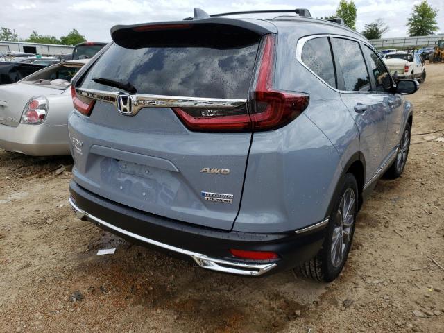 7FART6H98ME035773 - 2021 HONDA CR-V TOURI BLUE photo 4