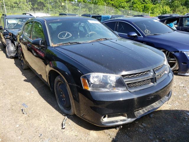 1C3CDZCG2DN746185 - 2013 DODGE AVENGER BLACK photo 1