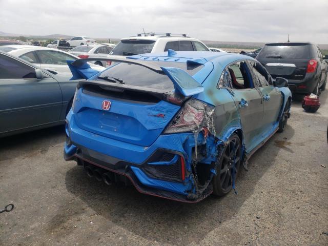 SHHFK8G76MU203325 - 2021 HONDA CIVIC TYPE BLUE photo 4