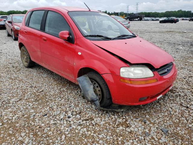 KL1TD66617B763389 - 2007 CHEVROLET AVEO BASE RED photo 1