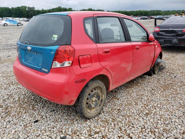 KL1TD66617B763389 - 2007 CHEVROLET AVEO BASE RED photo 4