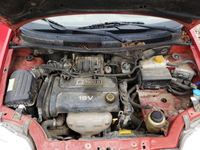 KL1TD66617B763389 - 2007 CHEVROLET AVEO BASE RED photo 7