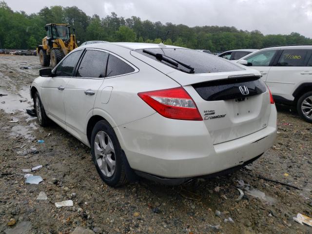 5J6TF2H50AL003708 - 2010 HONDA ACCORD CRO WHITE photo 3