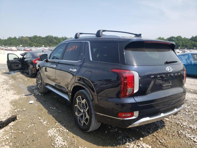 KM8R74HE1MU297154 - 2021 HYUNDAI PALISADE C BLACK photo 3