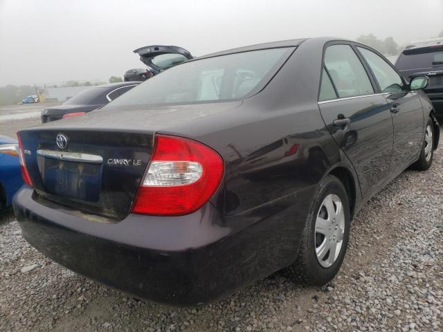 4T1BE32K02U540370 - 2003 TOYOTA CAMRY BLACK photo 4