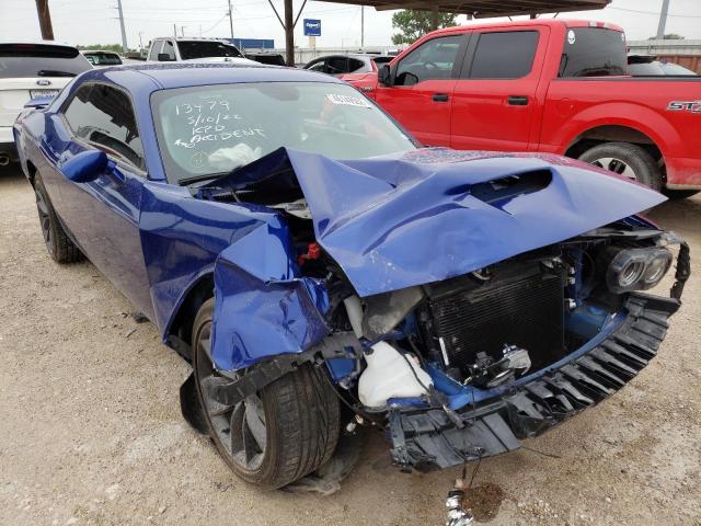 2C3CDZJG4LH206573 - 2020 DODGE CHALLENGER BLUE photo 1