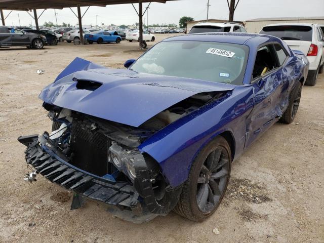 2C3CDZJG4LH206573 - 2020 DODGE CHALLENGER BLUE photo 2