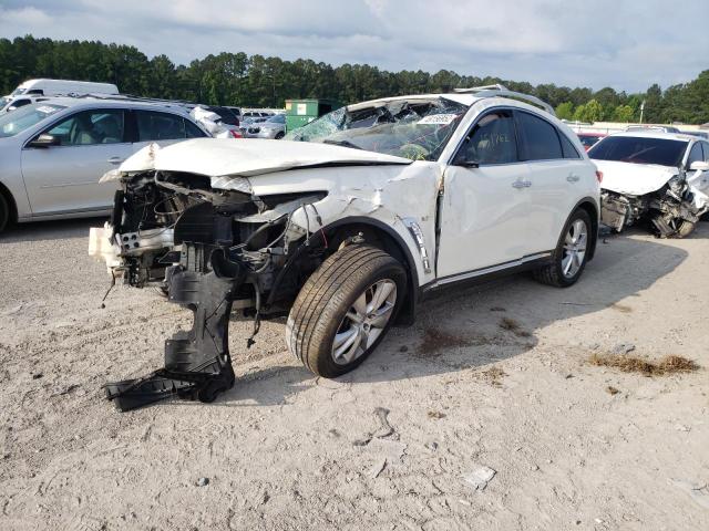 JN8CS1MW6FM480157 - 2015 INFINITI QX70 WHITE photo 2