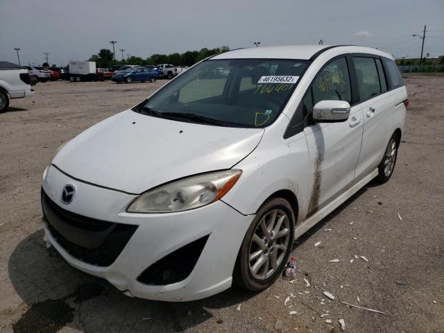 JM1CW2CL5E0166907 - 2014 MAZDA 5 TOURING Սպիտակ լուսանկար 2