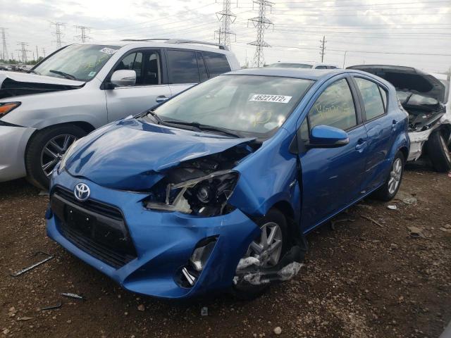 JTDKDTB33F1096506 - 2015 TOYOTA PRIUS C BLUE photo 2