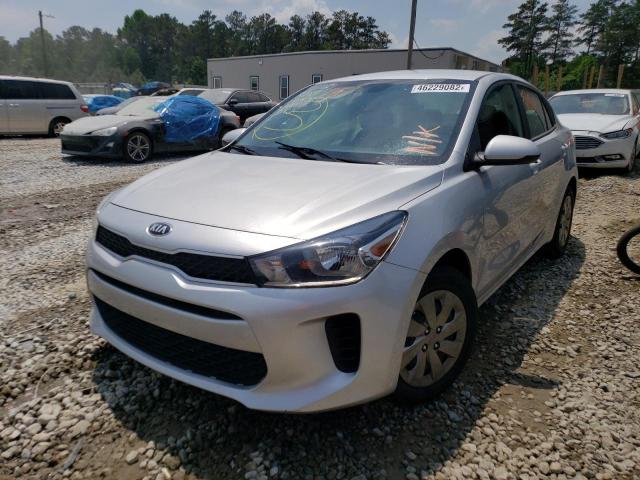 3KPA24AB1KE210252 - 2019 KIA RIO S SILVER photo 2