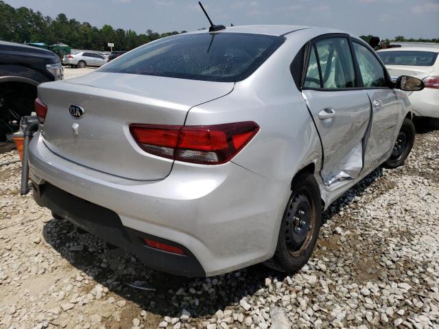 3KPA24AB1KE210252 - 2019 KIA RIO S SILVER photo 4