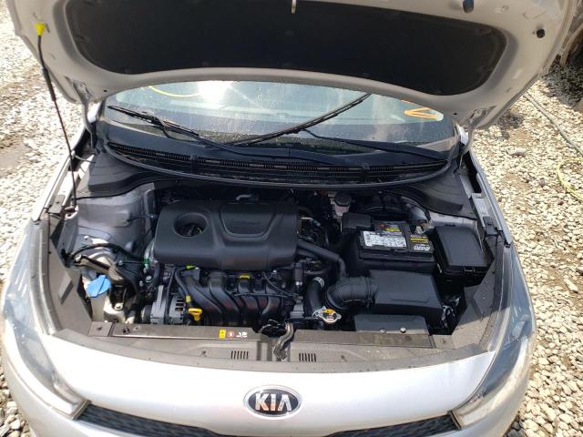 3KPA24AB1KE210252 - 2019 KIA RIO S SILVER photo 7