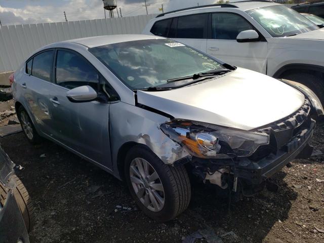 KNAFX4A82E5059351 - 2014 KIA FORTE EX GRAY photo 1