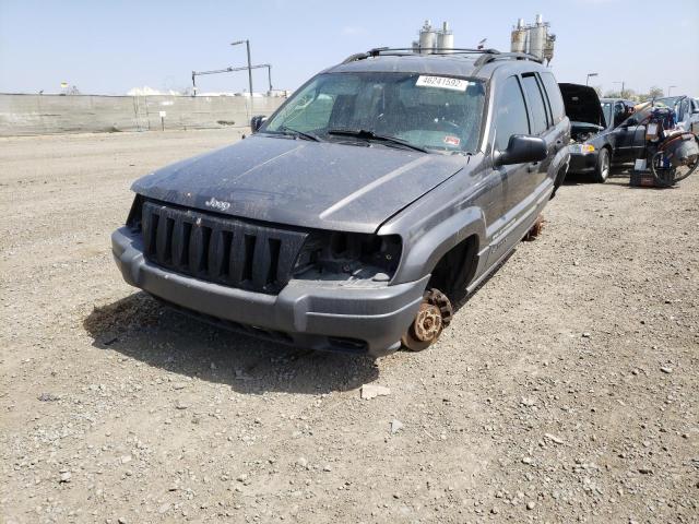 1J4GW48SX3C553536 - 2003 JEEP GRAND CHER GRAY photo 2