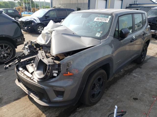 ZACNJAAB4KPK52482 - 2019 JEEP RENEGADE S GRAY photo 2