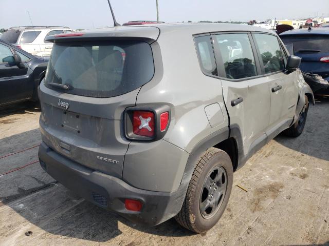 ZACNJAAB4KPK52482 - 2019 JEEP RENEGADE S GRAY photo 4