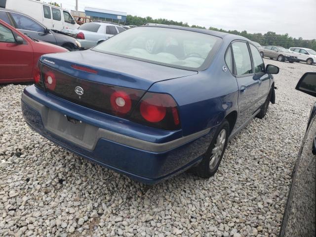 2G1WF52K249447468 - 2004 CHEVROLET IMPALA BLUE photo 4