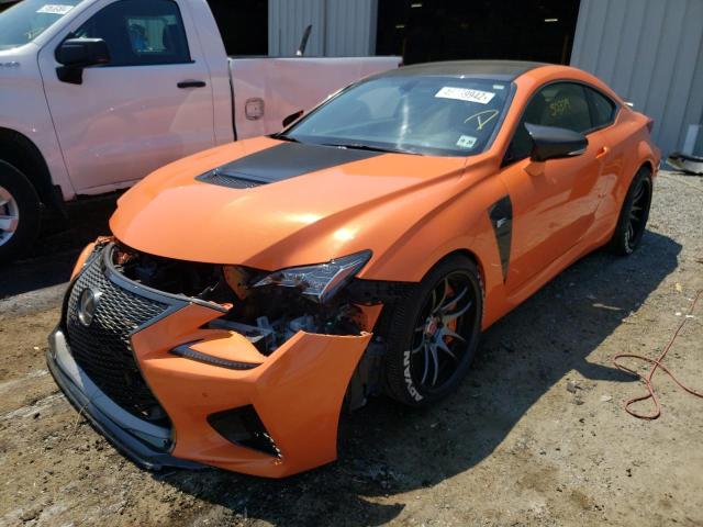 JTHHP5BCXF5002982 - 2015 LEXUS RC-F ORANGE photo 2