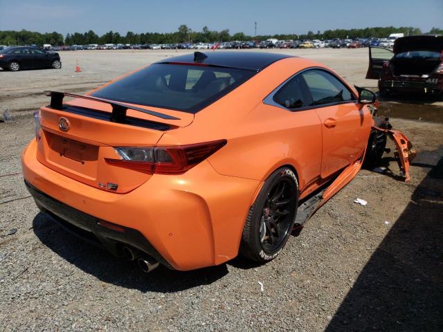 JTHHP5BCXF5002982 - 2015 LEXUS RC-F ORANGE photo 4