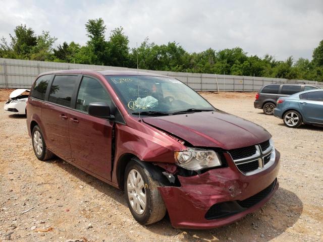 2C4RDGBG3JR161903 - 2018 DODGE GRAND CARA MAROON photo 1