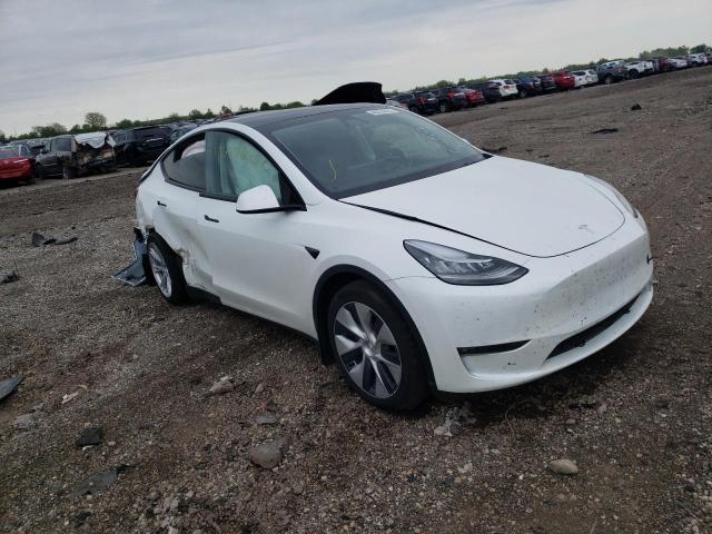 5YJYGAEE0MF203339 - 2021 TESLA MODEL Y أبيض صورة 1